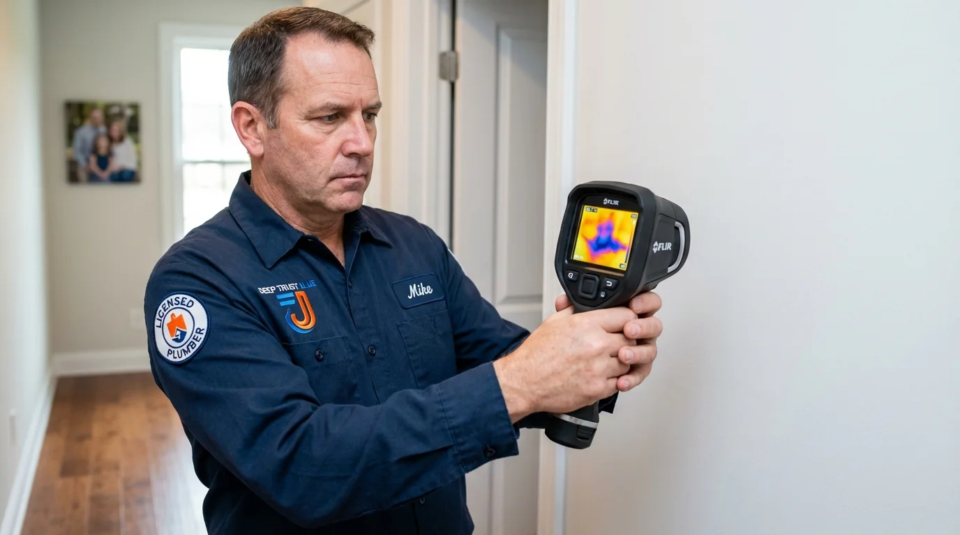 Thermal imaging leak detection by Johns Plumbing LLC in Port Huron